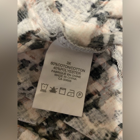 Plus size 3X active zone shirt sheer - Picture 3 of 3